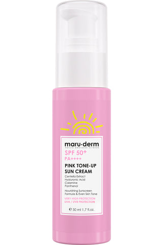 Maruderm SPF50+ PA++++ Crème Solaire Ton Rose 50ML – Crème teintée, hydratante et protectrice pour peaux sensibles