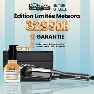 L'Oréal Professionnel SteamPod 4 Édition Limitée Meteora = Metal Detox huile concentre 50 ml+ Trousse offertes