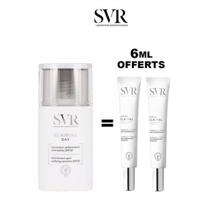 SVR CLAIRIAL DAY CORRECTEUR ANTI TACHES SPF30 30ML = CLAIRIAL SERUM 6 ML OFFERTS