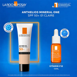 La Roche-Posay Anthelios Mineral One SPF50+ 01 Claire 30 ml = Mini Pure Vitamin C12 10 ml Offert