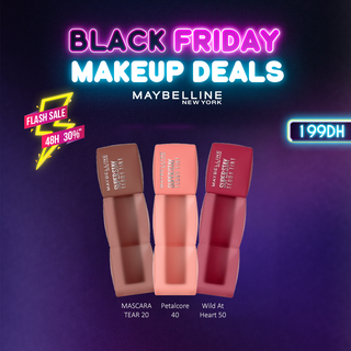 MAYBELLINE NEW YORK SUPERSTAY TEDDY TINT BLUSH À LÈVRES – PACK DE 3 TEINTES 20,40,50