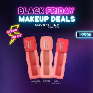 MAYBELLINE NEW YORK SUPERSTAY TEDDY TINT BLUSH À LÈVRES – PACK DE 3 TEINTES 25,30,35