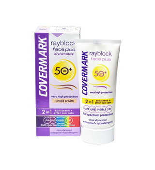 COVERMARK – Rayblock Face Plus teintée beige SPF50+ – 50 ml