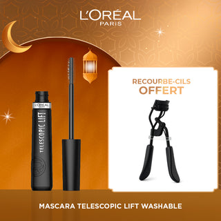 L'ORÉAL PARIS TELESCOPIC LIFT MASCARA - WASHABLE = RECOURBE-CILS OFFERT
