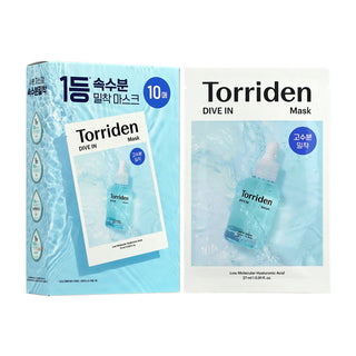 TORRIDEN DIVE IN LOW MOLECULAR HYALURONIC ACID MASK PACK DE 10