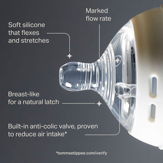 Tommee Tippee - Pack 2 tétines débit lent