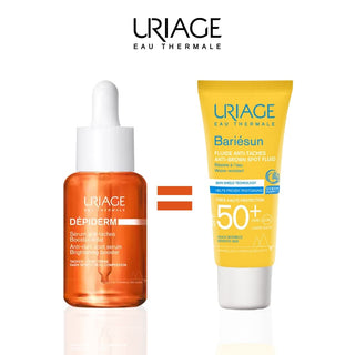 URIAGE PACK DEPIDERM SERUM ANTI TACHES BOOSTER ECLAT 30 ML = BARIÉSUN FLUID 30 ML OFFERT