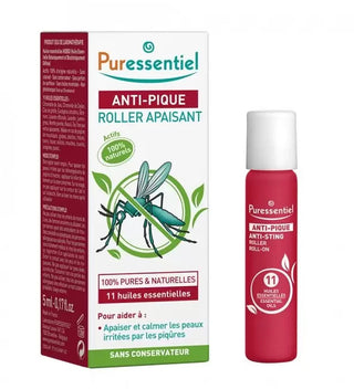 PURESSENTIEL ANTI PIQUE ROLLER APAISANT 11 HUILES ESSENTIELLES 5 ML