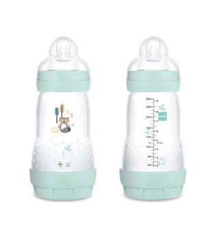 Mam Baby Biberon anti-colique bleu easy start 260ml 2 mois+