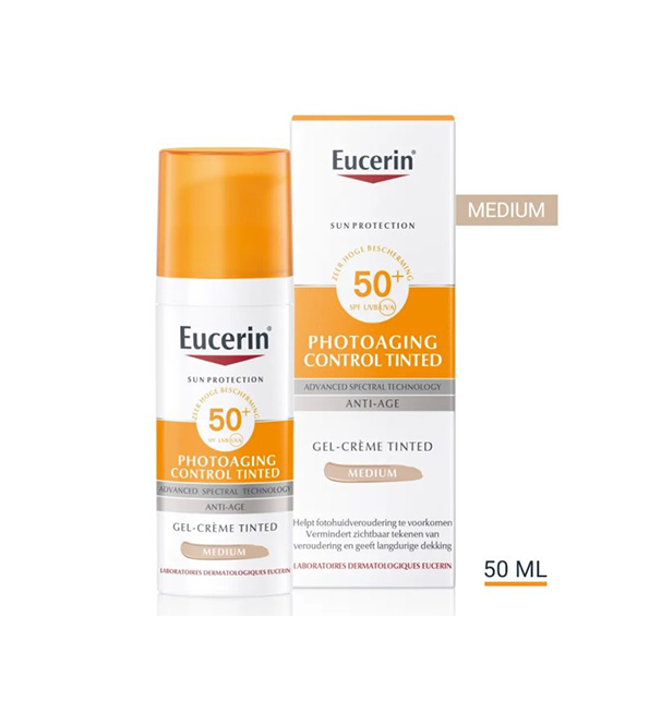 Eucerin – Sun Protection PhotoAging Control CC Crème Médium Teintée SPF50+ – 50 ml