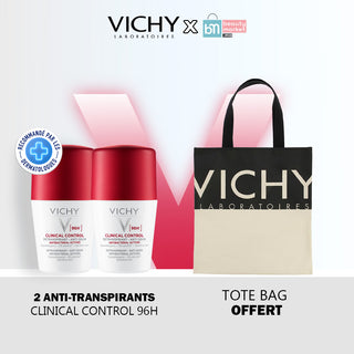 VICHY DÉODORANT CLINICAL CONTROL 96H FEMME *2 = TOTE BAG OFFERT