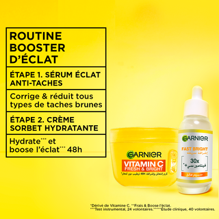 GARNIER CRÈME SORBET VITAMINE C HYDRATANTE BOOSTER D’ÉCLAT 85 ML