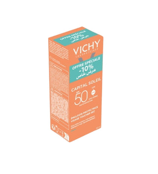 Vichy Capital Soleil Émulsion Toucher Sec SPF50 Peau Sens Mixte à Grasse 50ml