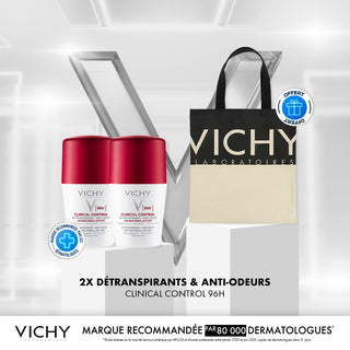 VICHY DÉODORANT CLINICAL CONTROL 96H FEMME *2 = TOTE BAG OFFERT
