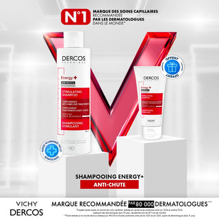 Vichy Dercos Shampooing Energisant+ Anti-chute 200 ml = Format Voyage 50 Ml Offert