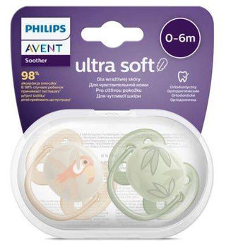 Avent 2 Sucette Ultra Soft 0-6m Boy Scf091/07