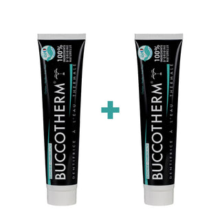 Buccotherm Dentifrice Blancheur au Charbon Actif BIO LOT de 2x75ml