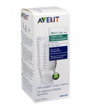 Avent – SCF615/10 – أوعية تخزين حليب الثدي X10 180 مل