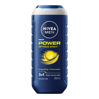 NIVEA MEN GEL DOUCHE 3 EN 1 POWER FRESH EFFECT 250ML