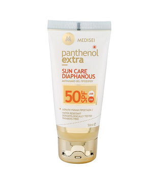 medisei panthenol extra protection solaire diaphane spf 50 gel invisible 50 ML