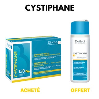 Biorga-Cystiphane Cheveux Et Ongles – 120 Comprimés  + + Shampoing Anti Chute  OFFERT