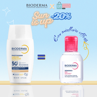Coffret Bioderma Photoderm XDefense Teinte 02 SPF50+ = Sensibio H2O 100ml Offert