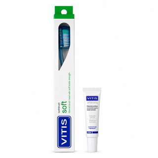 Vitis Brosse à Dents Soft + Vitis Dentifrice Gingival 15 ml OFFERT