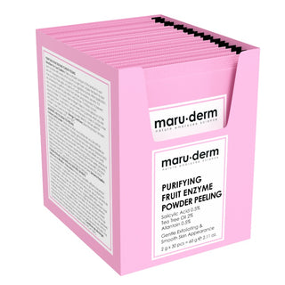 MARUDERM PEELING PURIFIANT AUX ENZYMES DE FRUITS EN POUDRE 60G 30 PCS – Peeling enzymatique doux pour peau nette et purifiée
