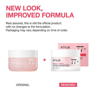 Anua Peach 77 Niacin Enriched Cream – Crème Hydratante Éclat – 50 ml