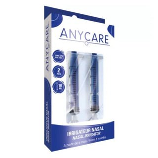 Anycare Irrigateur Nasal bleu  2  Pieces 10 ml 6 mois+
