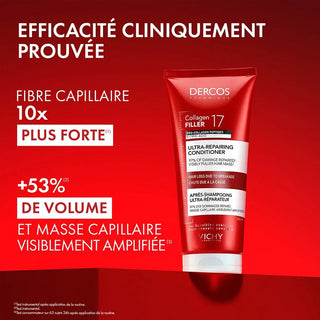 VICHY DERCOS APRÈS-SHAMPOOING ULTRA-RÉPARATEUR COLLAGEN 17 FILLER 200 ML