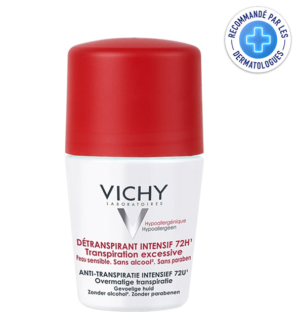 Vichy Déodorant Détranspirant Intensif Roll-On 72H – 50 ml