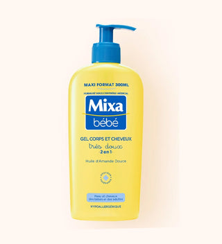 Mixa Gel Très Doux 2 En 1 Corps Et Cheveux 300ml