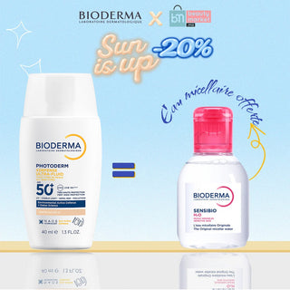 Bioderma Pack Photoderm XDefense Teinte 01 = Sensibio H2O 100ml Offert
