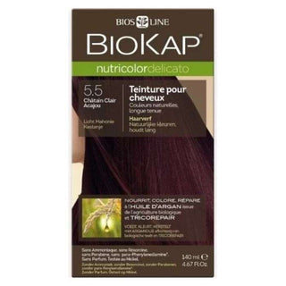 BIOKAP NUTRICOLOR DELICATO 5.5 CHATAIN CLAIR ACAJOU