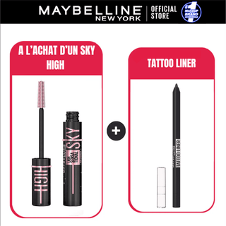 Maybelline New York Lash Sensational Sky High Noir - Mascara Longueur = TATTOO LINER À -50%