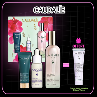 Caudalie Coffret Eau de beauté Detox & Glow Bestsellers Trio=Crème Mains et Ongles offert