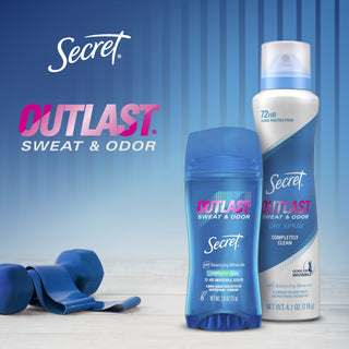 SECRET OUTLAST CLEAR GEL DEODORANT ANTIPERSPIRANT UNSCENTED 73 G