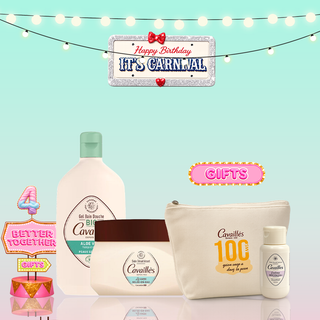 CAVAILLES GEL BAIN DOUCHE ALOE VERA PEAUX SENSIBLES 400 ML +  GELEE EAU DESALT = Cavailles Soin intime MYCOLEA+ 50ml + Trousse OFFERTS