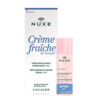 NUXE Creme fraiche de beaute repulpante et hydratante peaux normale 48h ml  + VERY ROSE EAU MICELLAIRE 50ML