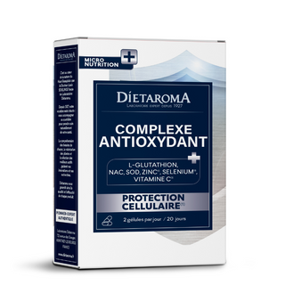 Dietaroma Complexe Anti-Oxydant 40 gélules complément alimentaire antioxydant pour le bien-être cellulaire, BeautyMarket parapharmacie Maroc