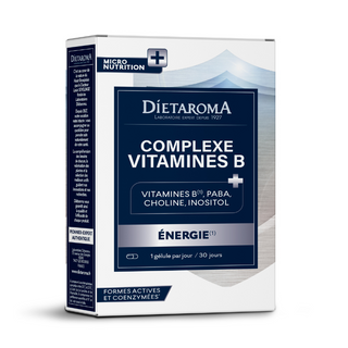 Dietaroma Complexe Vitamine B 30 gélules complément alimentaire vitamines B énergie fatigue système nerveux, BeautyMarket parapharmacie Maroc