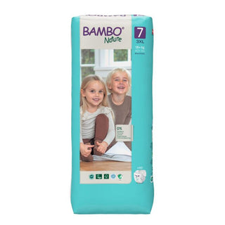 Couches Bambo Nature taille 7 18kg+ 40 unités parapharmacie maroc