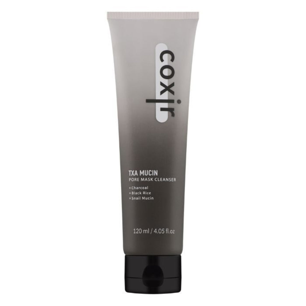 Coxir TXA Mucin Pore Mask Cleanser 120ml – Nettoyant 2-en-1 Masque & Anti-Pores
