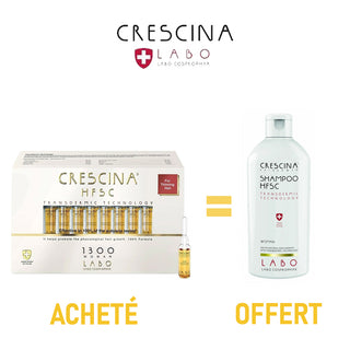 CRESCINA PACK HFSC 1300 FEMME 3.5ML B20 AMPOULES + SHAMPOOING WOMEN 200ML OFFRET