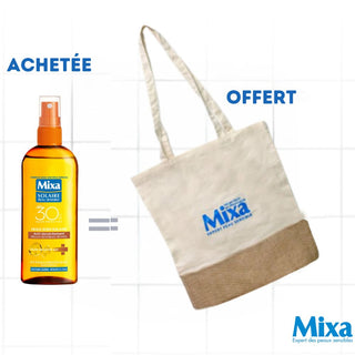 Mixa Huile-Soin Solaire Antidessèchement SPF30 = Sac OFFERTE