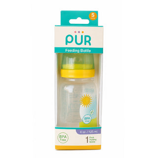 PUR BIBERON TRAIN JAUNE 125ML 0-3 MOIS 125ML