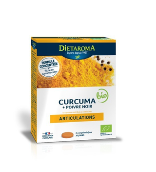 DIETAROMA Curcuma & Poivre Noir Bio – 60 Comprimés