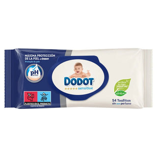 DODOT LINGETTE SENSITIVE POUR BÉBÉ PH NEUTRE 54 UNITÉS