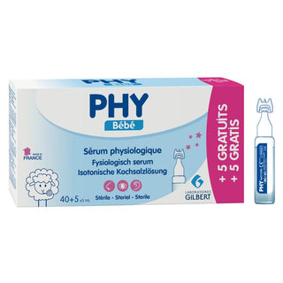 GILBERT PHY SERUM PHYSIOLOGIQUE 40x5M